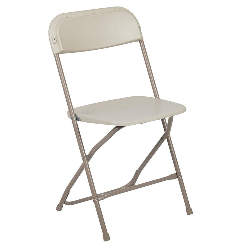 Flash Furniture 10 Pk. HERCULES Series 650 lb. Capacity Premium White Plastic Folding Chair