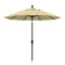 California Umbrella 9' Round Aluminum Market Umbrella, Crank Lift, Collar Tilt, White Pole, Sunbrella Pacific Blue