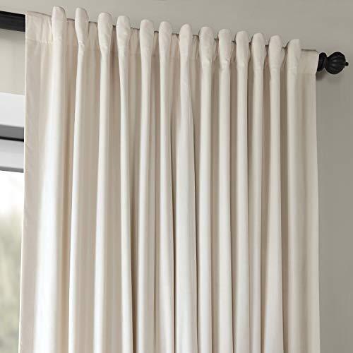 Half Price Drapes VPCH-VET1211-84 Signature Doublewide Blackout Velvet Curtain, Amber Gold, 100 X 84