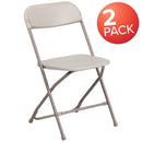 Flash Furniture 10 Pk. HERCULES Series 650 lb. Capacity Premium White Plastic Folding Chair