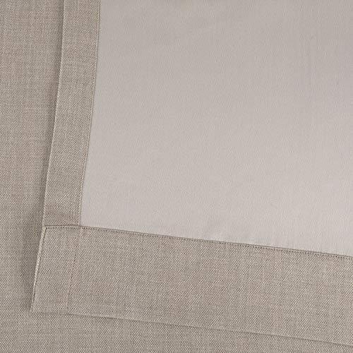 HPD Half Price Drapes BOCH-LN1857-84-DW Faux Linen Extra Wide Blackout Room Darkening Curtain, 100 X 84, Oatmeal