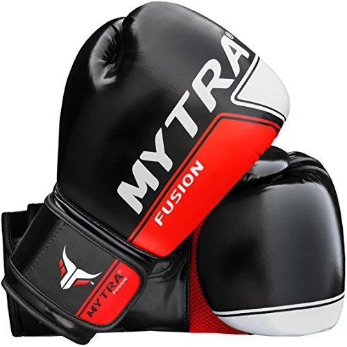 Mytra Fusion Boxing Gloves 10oz 12oz 14oz 16oz Boxing Gloves for Training Punching Sparring Punching Bag Boxing Bag Gloves Punch Bag Mitts