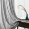 2 Panel Sheer Curtains White 84 inch Living Room Drapes Window Curtain Voile Sheers Linen Textured