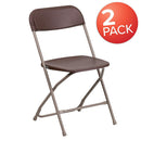 Flash Furniture 10 Pk. HERCULES Series 650 lb. Capacity Premium White Plastic Folding Chair