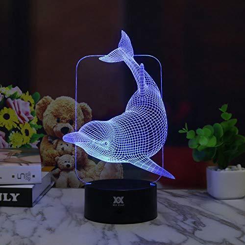 3D Illusion Animal Giraffe Remote Control LED Desk Table Night Light Lamp 7 Color Touch Lamp Kiddie Kids Children Family Holiday Gift Home Office Childrenroom Theme Decoration by HUI YUAN