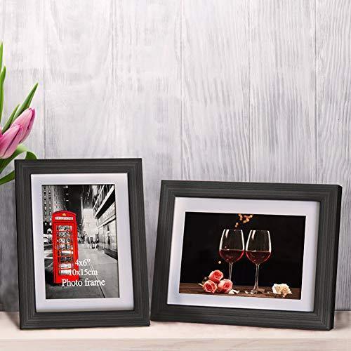 Amazing Roo 8.5 x 11 Document Frames with Mat Made for 11x14 Inch Picture Frame Without Mat Wall and Tabletop Display 2 Pack, Black