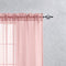 2 Panel Sheer Curtains White 84 inch Living Room Drapes Window Curtain Voile Sheers Linen Textured