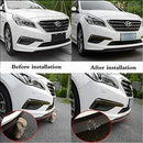 Front Lip ,HengJia Auto Parts 2.5m/8.2ft Car carbon fiber front lip,Front Bumper Lip ,Carbon Lip ,Side Skirt, front lip spoiler 100% waterproof protection(Carbon black)