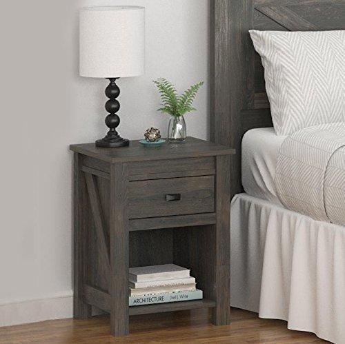 Ameriwood Home  Farmington Night Stand, Rustic ,Small, Century Barn Pine - 5683215PCOM