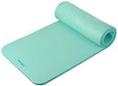 Retrospec Solana Yoga Mat 1" w/ Nylon Strap for Men & Women - Non Slip Exercise Mat for Yoga, Pilates, Stretching, Floor & Fitness Workouts