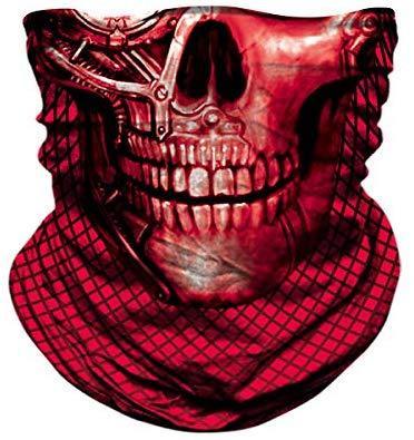 MIRKOO Microfiber Polyester Multifunctional Seamless Multifunctional UV Headwear motorcycle face cover Magic Scarf Neck Gaiter for Motorcycling Hiking Cycling Ski Snowboard face mask(888)