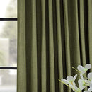 HPD Half Price Drapes BOCH-LN1857-84-DW Faux Linen Extra Wide Blackout Room Darkening Curtain, 100 X 84, Oatmeal