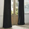 Half Price Drapes VPCH-184005-108-GRBO Signature Grommet Blackout Velvet Curtain, Natural Grey, 50 X 108