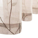 2 Panel Sheer Curtains White 84 inch Living Room Drapes Window Curtain Voile Sheers Linen Textured