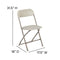 Flash Furniture 10 Pk. HERCULES Series 650 lb. Capacity Premium White Plastic Folding Chair