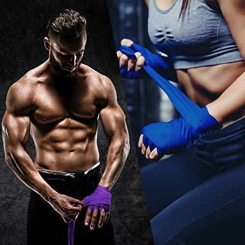 Liberlupus Boxing Hand Wraps for Men & Women, 120 & 180 Inches Wraps for Boxing Gloves, Handwraps with Hand & Wrist Support for Boxing Kickboxing Muay Thai MMA