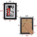 Amazing Roo 8.5 x 11 Document Frames with Mat Made for 11x14 Inch Picture Frame Without Mat Wall and Tabletop Display 2 Pack, Black