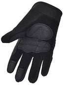 Street Bike Full Finger Motorcycle Gloves 09 (Large, black)