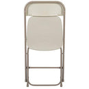 Flash Furniture 10 Pk. HERCULES Series 650 lb. Capacity Premium White Plastic Folding Chair