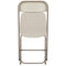 Flash Furniture 10 Pk. HERCULES Series 650 lb. Capacity Premium White Plastic Folding Chair