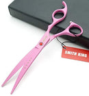 Elfirly 7.0in Professional Pet Grooming Scissors Set,Straight & Thinning & Curved Scissors 4pcs Set for Dog Grooming