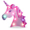 Pooqla LED Unicornio Night Light Lamp Kids Marquee Lights Unicorn Shape Signs Light Up Christmas Party Wall Decoration Battery Operated (Pink)