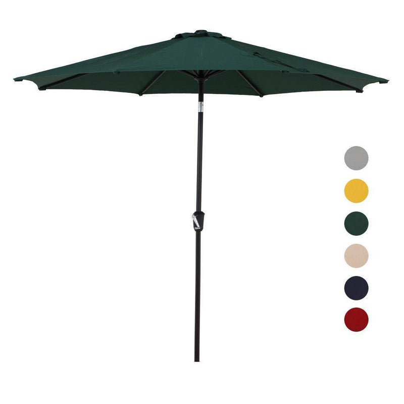 Grand Patio 10 FT Super Sturdy Aluminum Patio Umbrella, UV Protected Outdoor Umbrella, Green