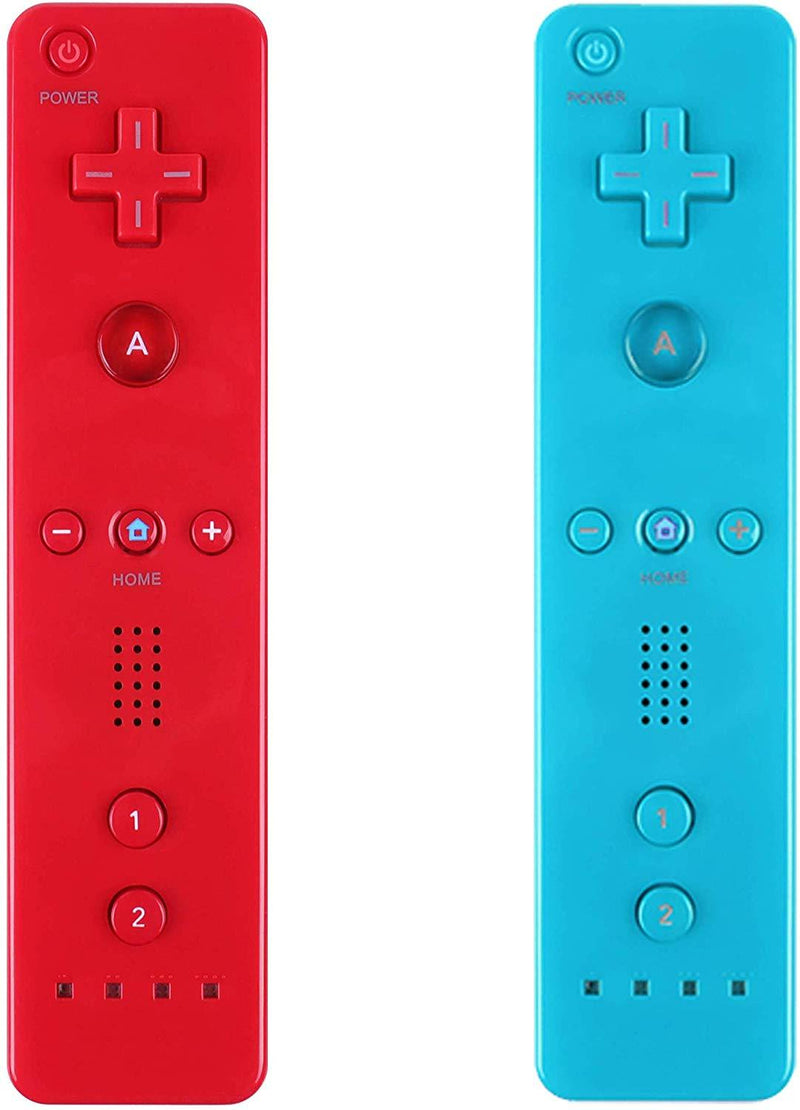 Yosikr Wireless Remote Controller for Wii Wii U - 4 Packs Pink+Red+Deep Blue+Blue