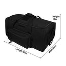 ARMYCAMOUSA Military Tactical Wheeled Deployment Trolley Duffel Bag Heavy-Duty Camping Hiking Running Trekking