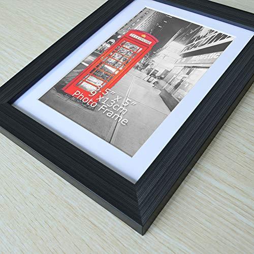 Amazing Roo 8.5 x 11 Document Frames with Mat Made for 11x14 Inch Picture Frame Without Mat Wall and Tabletop Display 2 Pack, Black