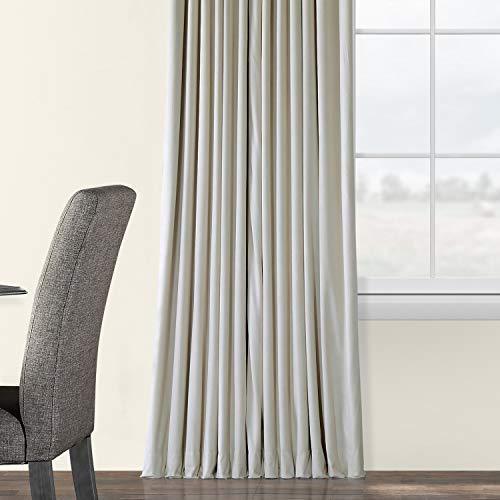 Half Price Drapes VPCH-VET1211-84 Signature Doublewide Blackout Velvet Curtain, Amber Gold, 100 X 84