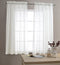 2 Panel Sheer Curtains White 84 inch Living Room Drapes Window Curtain Voile Sheers Linen Textured