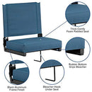 Flash Furniture Grandstand Comfort Seats by Flash with Ultra-Padded Seat in Black