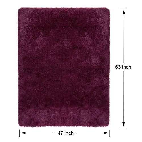 PAGISOFE Soft Girls Room Rug Baby Nursery Decor Kids Room Carpet 4' x 5.3',Pink