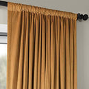 Half Price Drapes VPCH-VET1211-84 Signature Doublewide Blackout Velvet Curtain, Amber Gold, 100 X 84